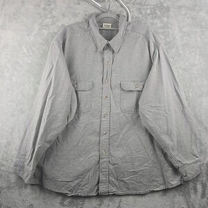 Five Brother Flannel Button Shirt Mens‎ Size 3XL Gray Chamois Vintage